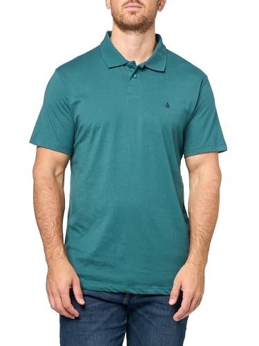 Volcom Herren-Polo-Shorts, mittlere Ärmel, Moderne Passform, Cosmic Blue (blau), XL von Volcom