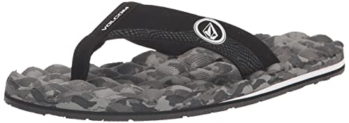 Volcom Herren Recliner Sandal Flip Flop, Graue Kombination, 46 EU von Volcom