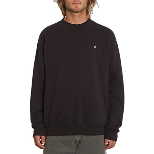 Volcom Herren Single Stone Crew Sweatshirt, schwarz, S von Volcom