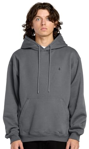 Volcom Herren Single Stone Pullover Hoodie Fleece Sweatshirt Kapuzenpullover, Asphalt Schwarz, Large Volcom Herren Single Stone Pullover Hoodie Fleece Sweatshirt Kapuzenpullover, Asphalt Schwarz, Large von Volcom
