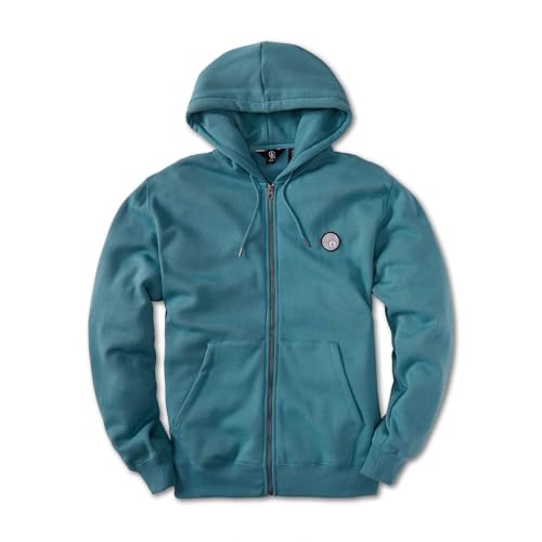Volcom Herren Single Stone Zip Hoodie, Storm Blue, Medium von Volcom