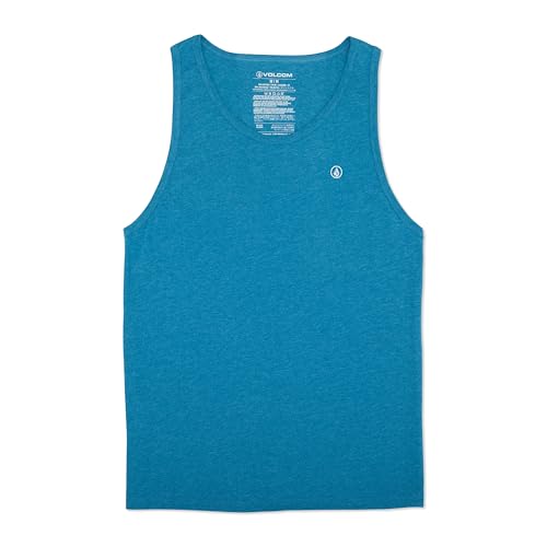 Volcom Herren Solid Heather Tank T-Shirt, Stormy Blue, Mittel Volcom Herren Solid Heather Tank T-Shirt, Stormy Blue, Mittel von Volcom