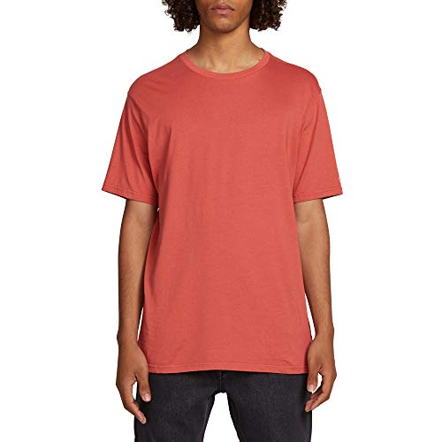 Volcom Herren Solid Stone Modern Fit Kurzarm T-Shirt - Rot - Groß Volcom Herren Solid Stone Modern Fit Kurzarm T-Shirt - Rot - Groß von Volcom