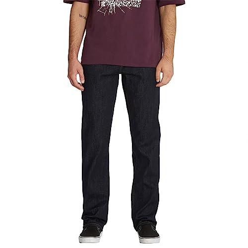 Volcom Herren Solver Stretch-Denim-Hose, Moderne Passform, Bequem und Flexibel, Strapazierfähige Baumwollmischung, Freizeit Oder Alltag Jeans, Ausspülen, 36W / 32L von Volcom