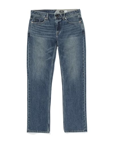 Volcom Jeans Solver Denim für Herren, Klassisches Blau, 33W / 34L von Volcom