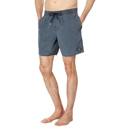 Volcom Herren Standard 17-inch Elastic Waist Surf Swim Trunks Boardshorts, Dark Slate, XL von Volcom