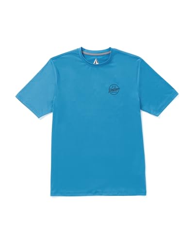 Volcom Herren Standard UPF 50+ Short Sleeve Loose Fit Rashguard Rash-Guard-Shirt, Tidal Blau, XL Volcom Herren Standard UPF 50+ Short Sleeve Loose Fit Rashguard Rash-Guard-Shirt, Tidal Blau, XL von Volcom
