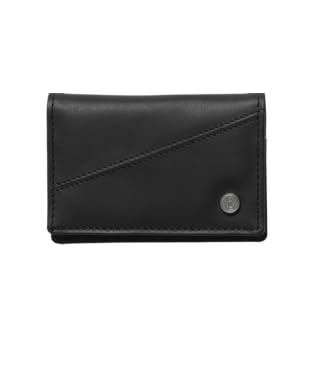 Volcom Herren Straight Up Slim Bifold Cardholder Wallet Schlanke und Faltbare Brieftasche für Karten, Schwarz von Volcom