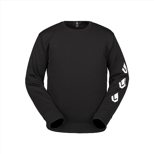 Volcom Herren Standard Core Hydro Crew Snowboard-Ski-Fleece, Schwarz, S4, Größe M von Volcom