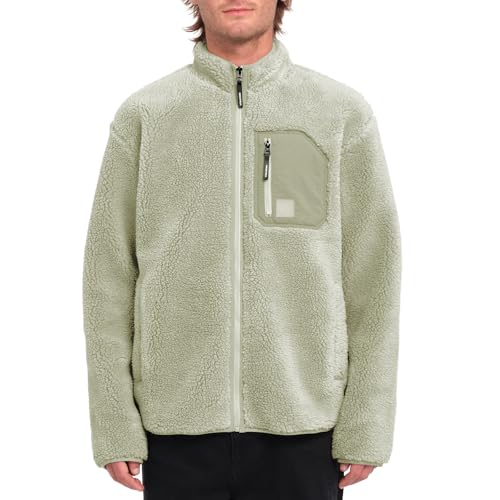 Volcom Herren Sweatshirt MUZZER FUZZAR Zip, Größe:L, Farben:Green Tea von Volcom