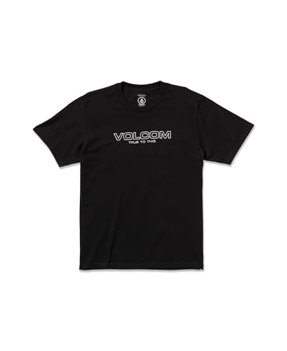 Volcom Herren-T-Shirt mit Euro-Logo, kurzärmelig, Black Newro, L von Volcom