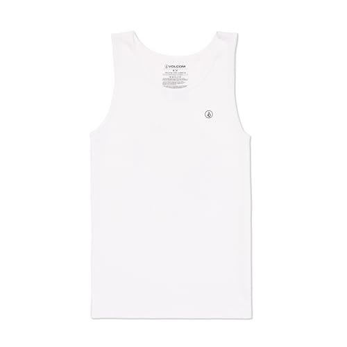 Volcom Herren-Tanktop aus einfarbigem Heather-Stoff, Weiß - Neu, L von Volcom
