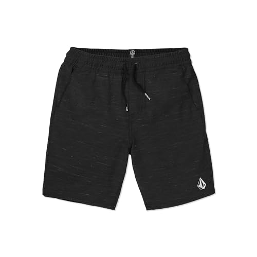 Volcom Herren Understoned 18" Elastic Waist Hybrid Shorts, Schwarz 1, Klein von Volcom