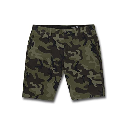 Volcom Herren Vmonty Chino Shorts, Grün Combo, 49 von Volcom