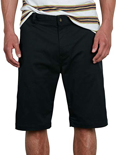 Volcom Herren Vmonty Stretch Chino Shorts, Schwarz, 47 von Volcom
