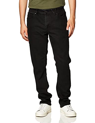 Volcom Herren Vorta Slim Fit Stretch Denim Jeans, Blackout, 38W / 32L von Volcom