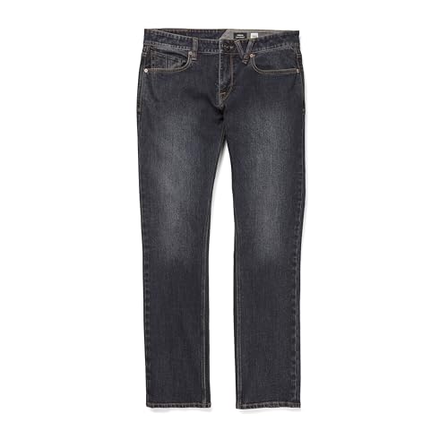 Volcom Herren Vorta Slim Fit Stretch Denim Jeans, New Vintage Blue, 36W / 30L Volcom Herren Vorta Slim Fit Stretch Denim Jeans, New Vintage Blue, 36W / 30L von Volcom