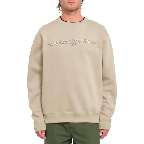 Volcom Herren Watanite Crew Fleece Sweatshirt, Hellkhaki, X-Large Volcom Herren Watanite Crew Fleece Sweatshirt, Hellkhaki, X-Large von Volcom