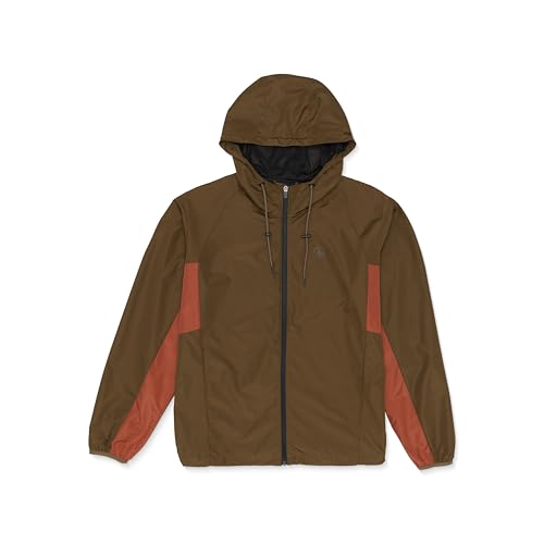 Volcom Herren Water Resistant Windbreaker Light Jacket Wavern Wasserabweisende Windjacke, Dark Earth, L Volcom Herren Water Resistant Windbreaker Light Jacket Wavern Wasserabweisende Windjacke, Dark Earth, L von Volcom