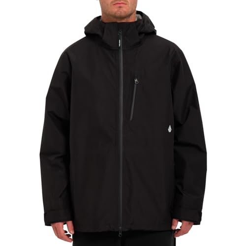 Volcom Herren Water Resistant Windbreaker Light Jacket Wavern Wasserabweisende Windjacke, Schwarz, XL von Volcom