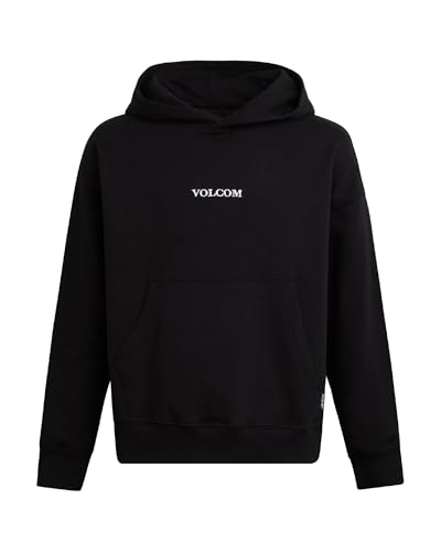 Volcom Jungen-Hoodie – Langarm-Pullover mit Grafik-Hoodie – warme lässige Hoodies für Jungen (8–20), Schwarz Volcom, 14-16 von Volcom