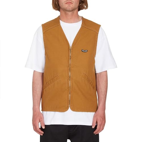 Volcom - Lifestyle Jacke Vest Rubber Herren – Herren – Größe S – Braun, braun, S von Volcom