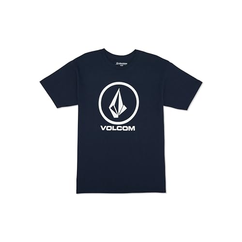 Volcom Men's Crisp Stone Navy Short Sleeve T Shirt L von Volcom