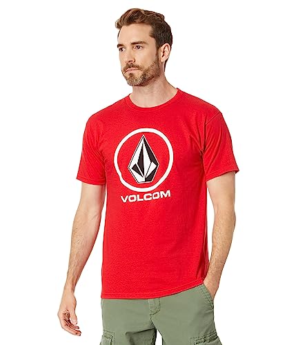 Volcom Men's Crisp Stone Navy Short Sleeve T Shirt L von Volcom