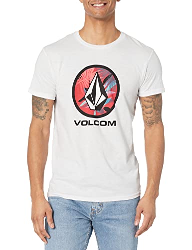 Volcom Herren Crisp Stone Kurzärmeliges T-Shirt, Weiß mit Blumenmuster, L von Volcom