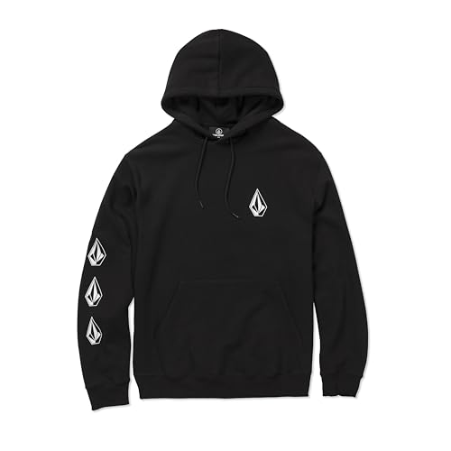 Volcom Fleece-Hoodie Iconic Stone Schwarz Gr. L von Volcom