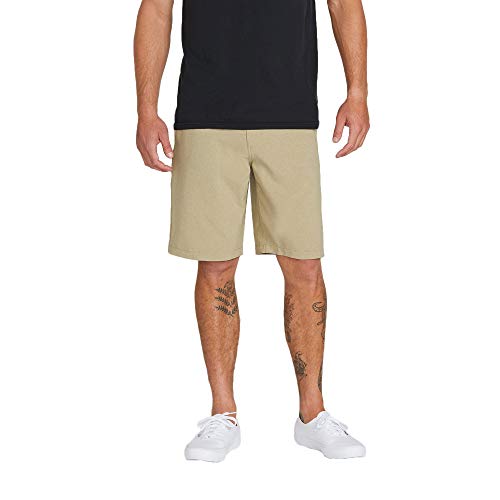 Volcom Men's Kerosene 21" Hybrid Shorts, Khaki, 32 von Volcom