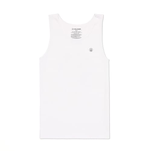 Volcom Men's Solid White Sleeveless Tank Top Shirt XL von Volcom