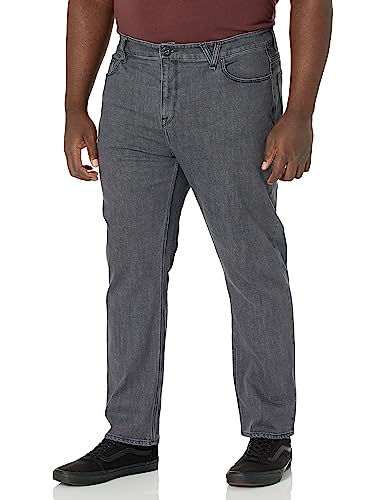 Volcom Men's Solver Modern Fit Easy Enzyme Grey 1 Jeans 34x30 von Volcom