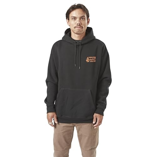 Volcom Men's Workwear Black Long Sleeve Pullover Hoodie M von Volcom