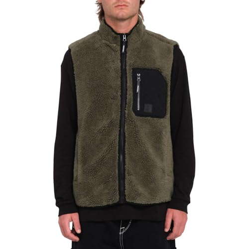 Volcom Muzzer Fuzzar Vest Wintermoss Herrenjacke, ärmellos, Größe M, Grün Volcom Muzzer Fuzzar Vest Wintermoss Herrenjacke, ärmellos, Größe M, Grün von Volcom