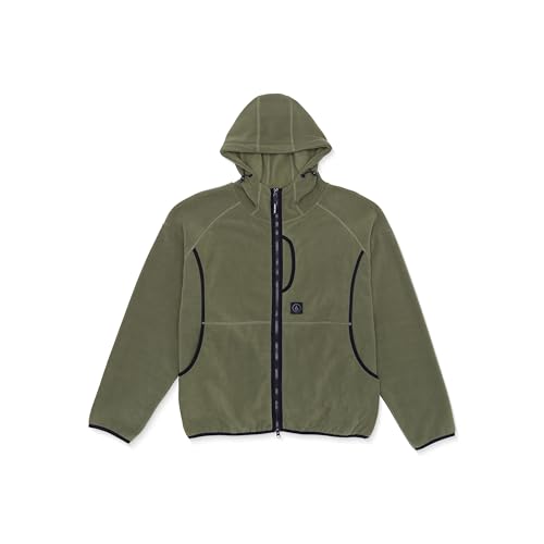 Volcom Nomaa Polar Zip Fleecejacke für Herren, Wintermoos, L von Volcom