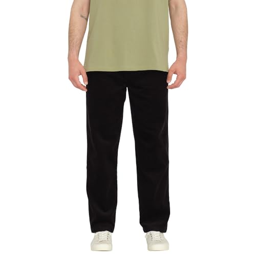Volcom Psychstone Herren-Hose mit elastischer Taille, Schwarz, Mittel von Volcom
