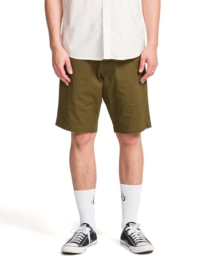 Volcom Roadtrip Herren Chino-Shorts aus Stretch-Twill, 50,8 cm, Militär, 54 DE von Volcom