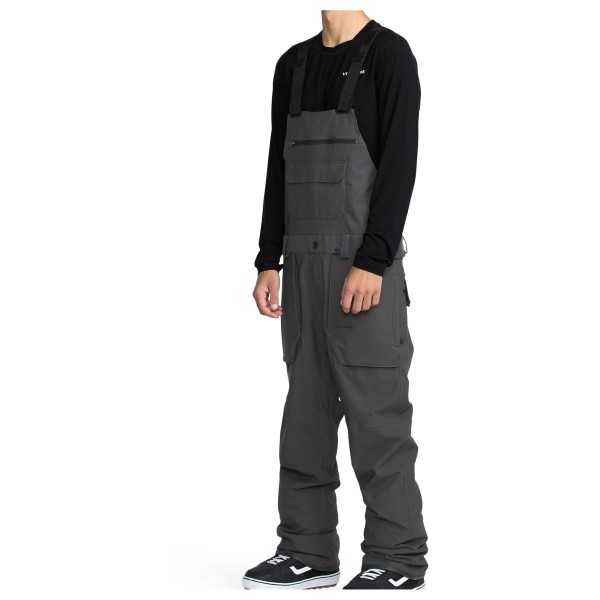 Volcom - Roan Bib Overall - Skihose Gr L grau/schwarz von Volcom