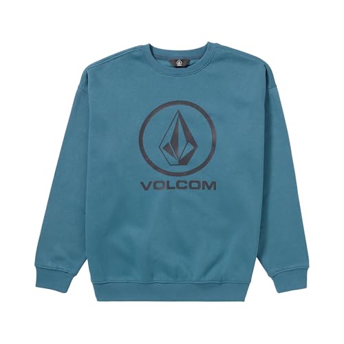 Volcom Roundabout Crew 2 Fleece-Sweatshirt für Herren, Ozeanblau, Small von Volcom