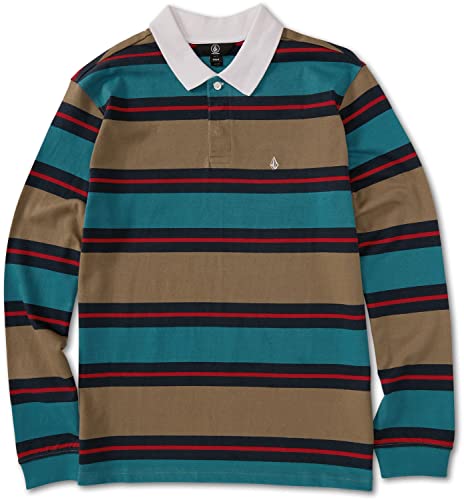 Volcom Sumpter Langarm-Poloshirt für Herren, Desert Taupe, Klein von Volcom