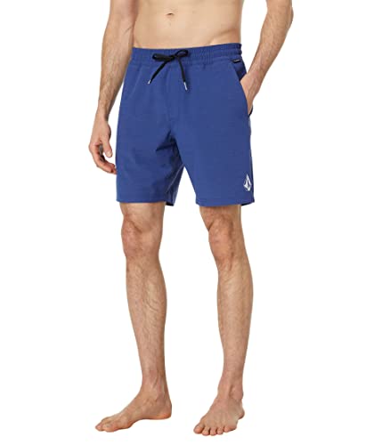 Volcom Understoned Herren-Hybrid-Shorts mit elastischem Bund, 45,7 cm, Blueprint, Klein von Volcom