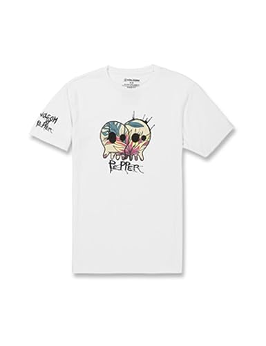 Volcom V Entertainment Skullconuts Kurzarm-T-Shirt in Weiß, weiß, XL von Volcom