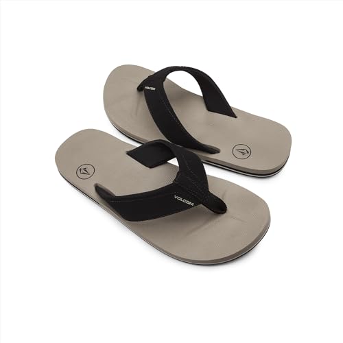 Volcom Victor Flip-Flop Sandalen für Herren, Khaki neu, 46 EU von Volcom