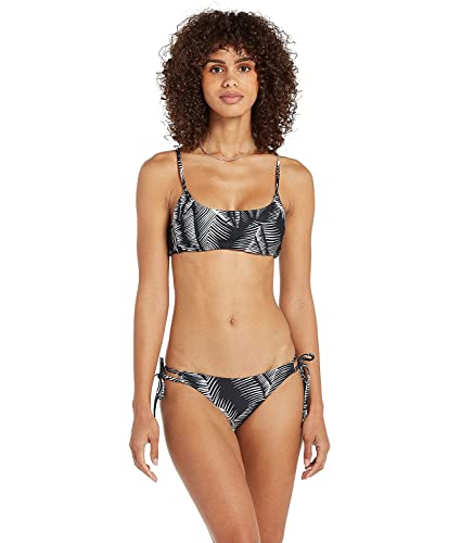 Volcom Women's Stay or Leaf Scoop Bikini Top Black von Volcom