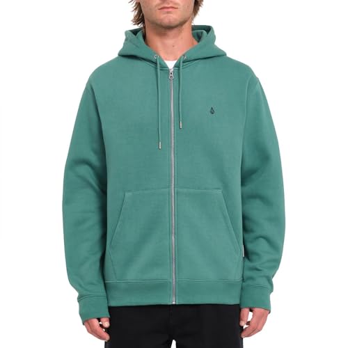 Volcom Zip-Hoodie Single Stone Grün Gr. S von Volcom