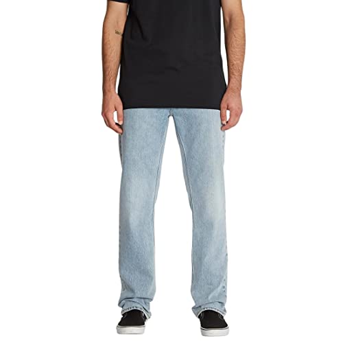 volcom - Solver Denim Heavy Worn Faded Herrenhose – Größe 32_32 – Blau, blau volcom - Solver Denim Heavy Worn Faded Herrenhose – Größe 32_32 – Blau, blau von Volcom