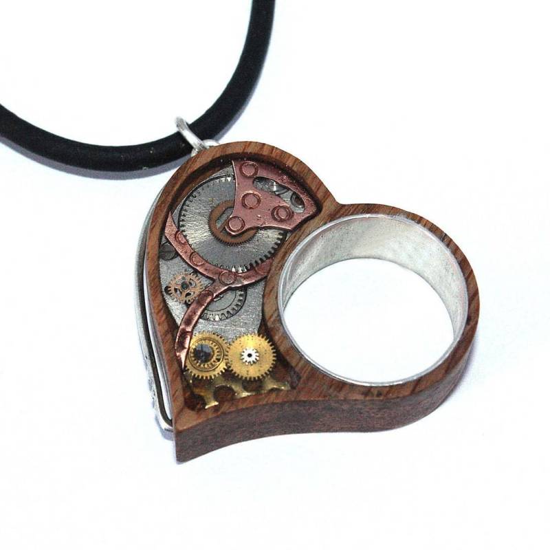 Schöner Steampunk-Herzanhänger, Tolles Geschenk Schöner Steampunk-Herzanhänger, Tolles Geschenk von Volderworkshop