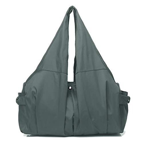 Kleine Nylon-Umhängetasche für Frauen, mehrere Taschen, Taschenbuch, Schultertasche, leichte börse und Handtaschen, Grau - 8022-grau - GröÃŸe: Large von Volganik Rock