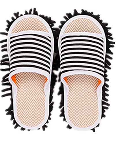Volicph Putz-Hausschuhe Mit Reinigender Abnehmbarer Mikrofaser-Sohle - Bodenreinigung Slippers, Staubtuch, Mop-Schuhe, Putzschuhe von Volicph